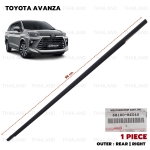 ยางรีดน้ำ ด้านนอก ยางรีดน้ำนอกประตูหลัง ข้างขวา ของแท้ 1 ชิ้น สำหรับ Toyota Avanza F65 F651 F652 ปี 2012-2019